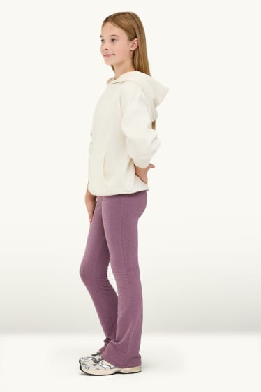 Kinder Mädchen - Multipack 2er - Flared Leggings - schwarz