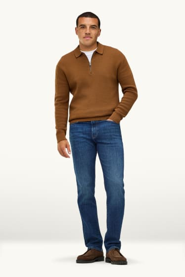 Pánské - Straight jeans - LYCRA® - džíny - modré