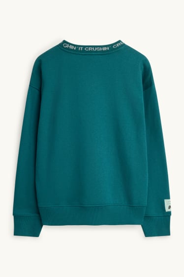 Kinder Buben - Gaming-Controller - Sweatshirt - petrol