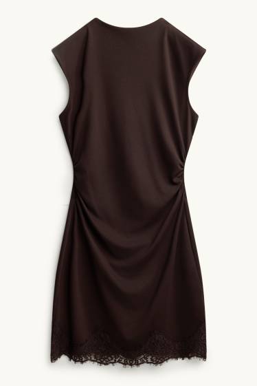Damen - Bodycon-Kleid - dunkelbraun