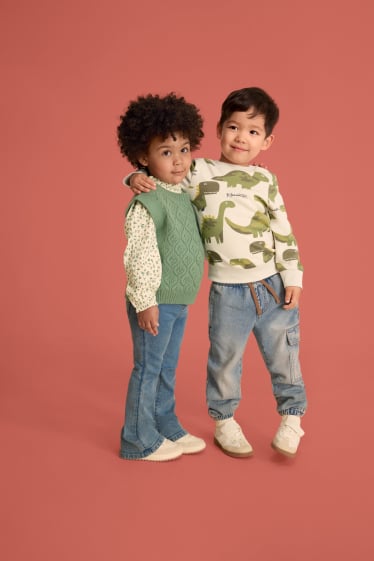 Kinder Jungen - Cargo Jeans - helljeansblau
