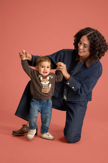 Bébés garçons - Renard - sweat bébé - marron