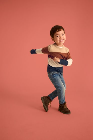 Děti - chlapci - Slim jeans - termo džíny - džíny - modré