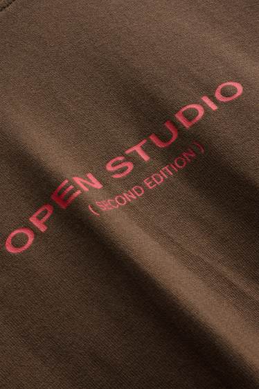 Herren - T-Shirt - Relaxed Fit - braun