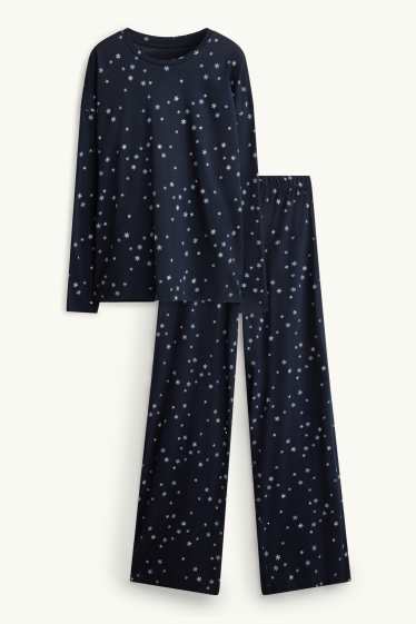 Donna - Pigiama - fantasia - blu scuro