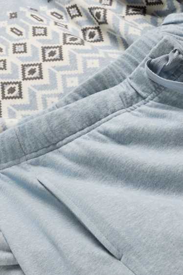 Femmes - Pyjama - bleu clair-chiné