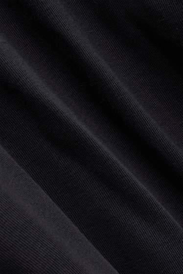 Herren - Henley-Shirt - Regular Fit - schwarz