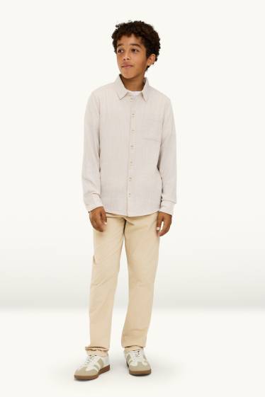Children Boys - Trousers - beige