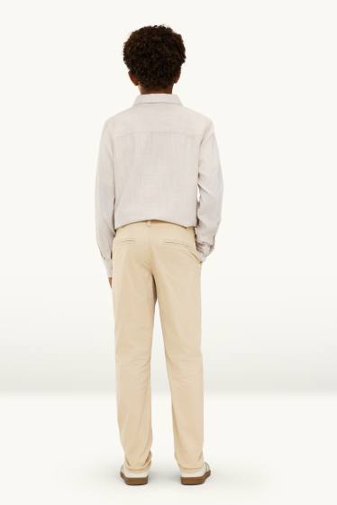 Children Boys - Trousers - beige