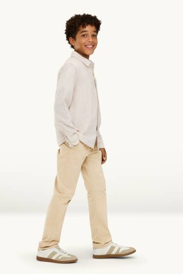 Children Boys - Trousers - beige