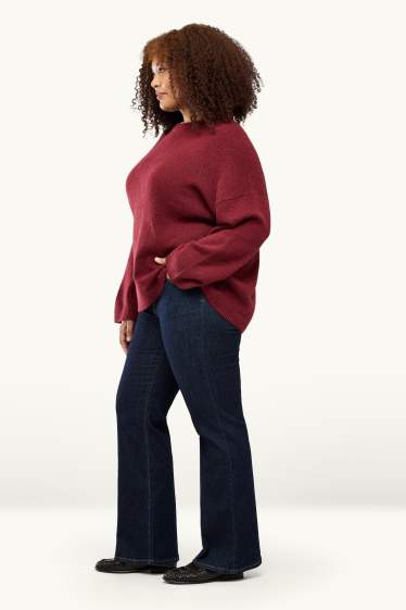 Damen - Flared Jeans - Mid Waist - LYCRA® - dunkeljeansblau