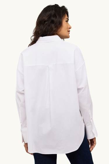 Dona - Brusa camisera - blanc neu