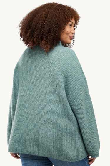 Women - Jumper - light turquoise