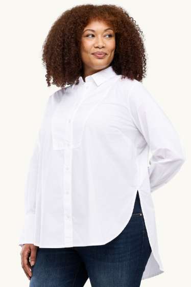 Damen - Hemdbluse - weiss