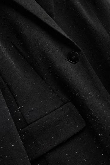 Dona - Blazer formal - entallat - efecte brillant - negre