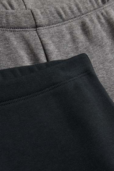 Nena - Paquet de 2 - leggings tèrmics acampanats - gris/negre