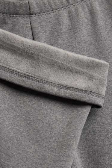 Nena - Paquet de 2 - leggings tèrmics acampanats - gris/negre