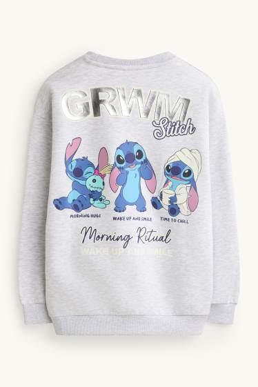 Nena - Lilo & Stitch - conjunt - dessuadora i pantalons de xandall - 2 peces - gris clar jaspiat