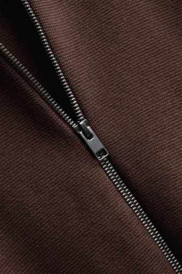 Herren - Strickjacke - braun