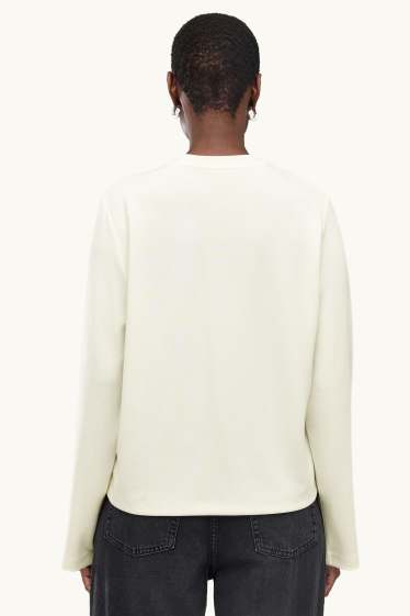 Damen - Sweatshirt - cremeweiss