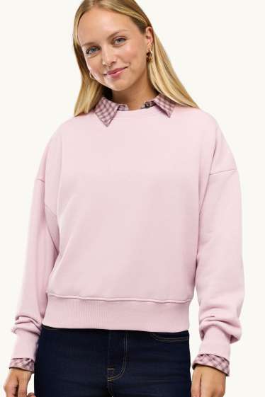 Femmes - Sweat - rose tendre
