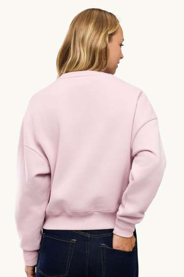 Femmes - Sweat - rose tendre