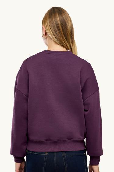 Damen - Sweatshirt - lila