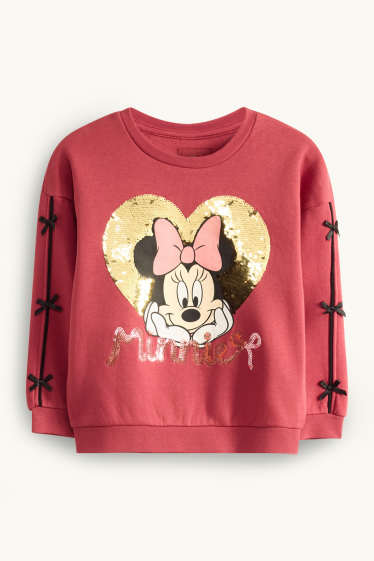 Nena - Minnie Mouse - conjunt - dessuadora i leggings - 2 peces - bordeus/negre
