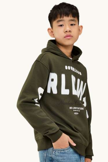 Kinder Jungen - Hoodie - dunkelgrün
