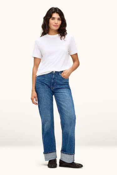 Femmes - Straight jean - high waist - Selvedge - jean bleu