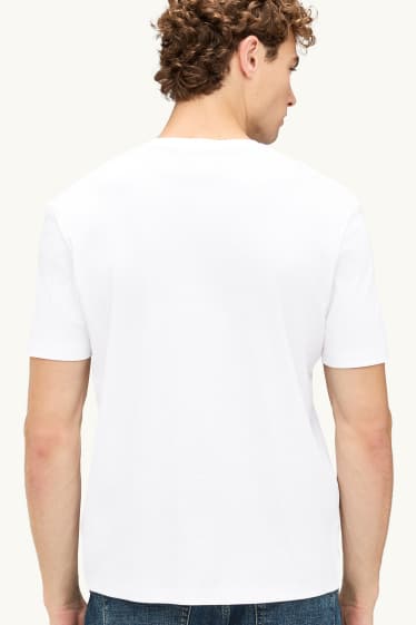 Herren - T-Shirt - Regular Fit - weiß