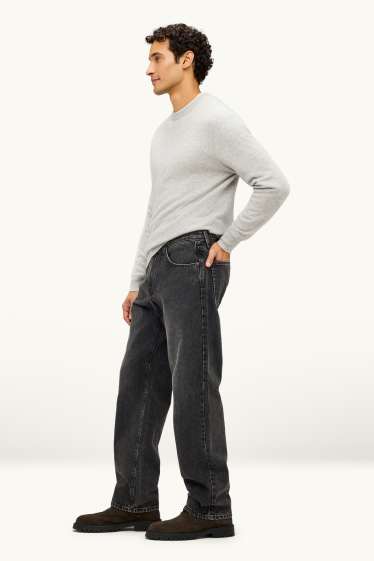 Heren - Relaxed jeans - jeansdonkergrijs