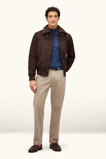 Hommes - Chino - regular fit - LYCRA® - beige