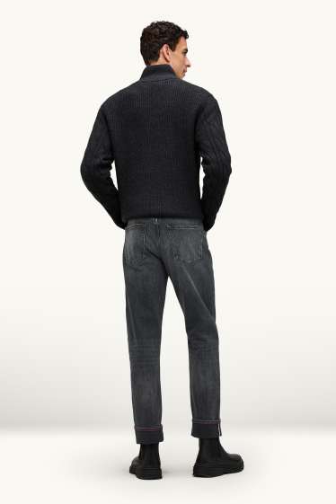 Herren - Straight Jeans - Selvedge - dunkeljeansgrau