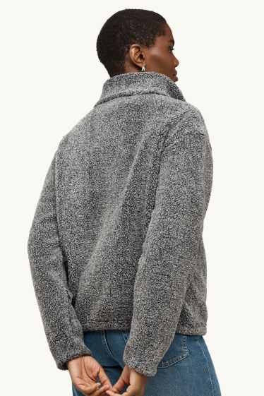 Women - Fleece jumper - gray-melange