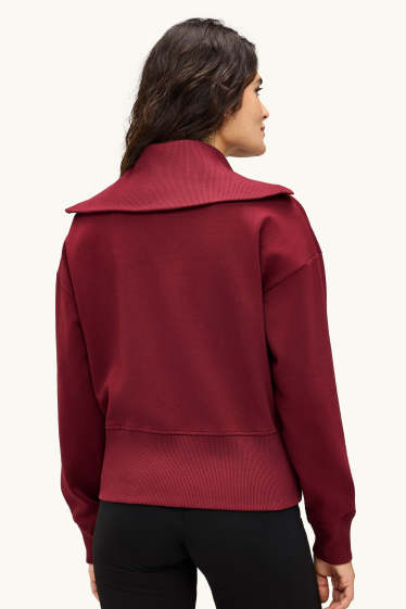 Damen - Sweatjacke - bordeaux