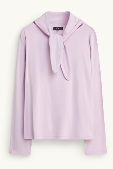 Donna - Maglia a maniche lunghe - regular fit - lilla