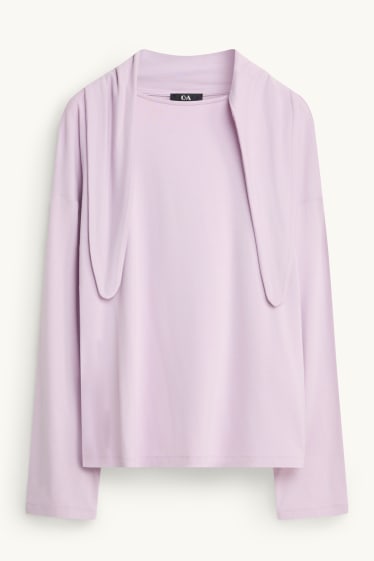 Donna - Maglia a maniche lunghe - regular fit - lilla