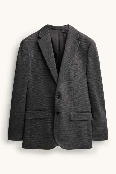 Hommes - Veste de costume - slim fit - texturé - gris anthracite