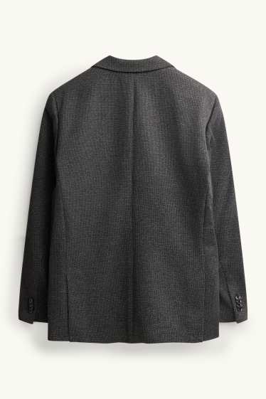 Hommes - Veste de costume - slim fit - texturé - gris anthracite