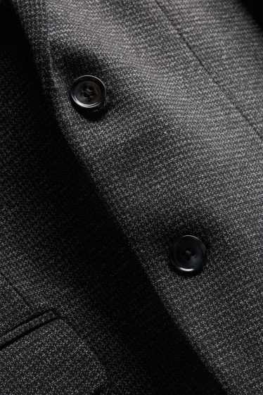 Hommes - Veste de costume - slim fit - texturé - gris anthracite