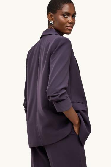Femmes - Blazer de bureau - regular fit - violet