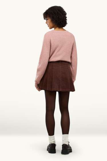 Damen - Cord-Skort - braun