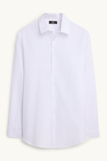 Home - Camisa formal - slim fit - Kent - blanc