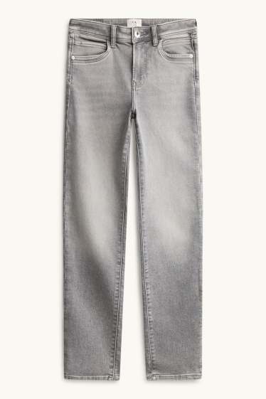 Dames - Denim - jeanslichtgrijs
