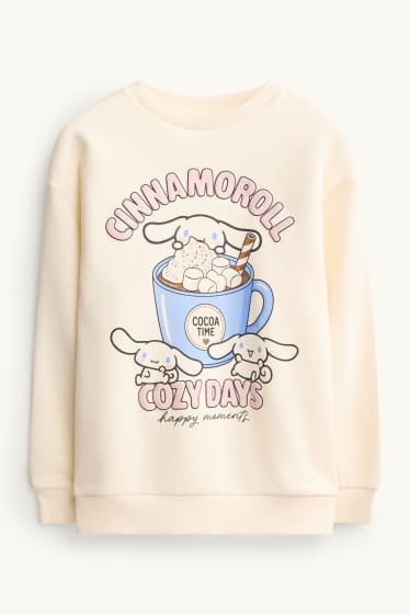 Kinderen: meisjes - Sweatshirt - crème wit