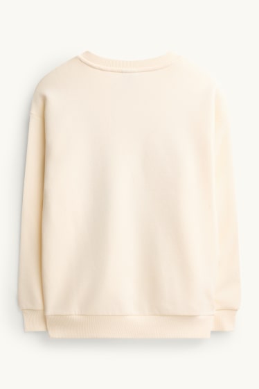 Kinderen: meisjes - Sweatshirt - crème wit