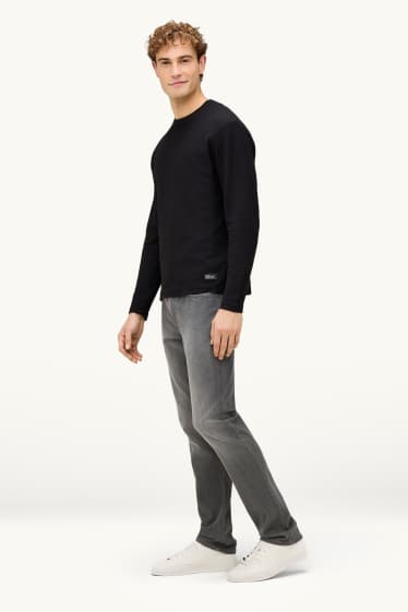 Bărbați - Slim jeans - LYCRA ® - denim-gri închis
