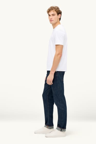 Heren - Regular jeans - Selvedge - jeansdonkerblauw