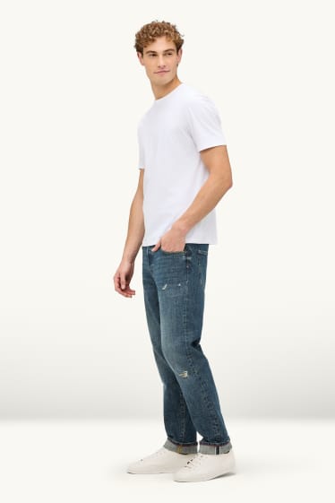 Herren - Regular Jeans - Selvedge - jeansblau